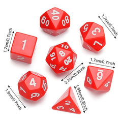 105 Pieces Concise Polyhedral DND Dice Set Complete Game Random Color Dice Set Drawstring Bag for Role Playing Table Games RPG