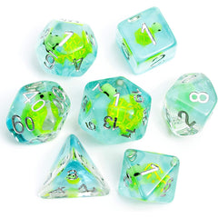 7Pcs/Set Resin Animal Turtle Dice RPG Role Playing Game Polyhedral Dice Set Tabletop Games D&D Dice