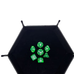 Clear Green Dice RPG Role Playing Game Polyhedral Dice Set