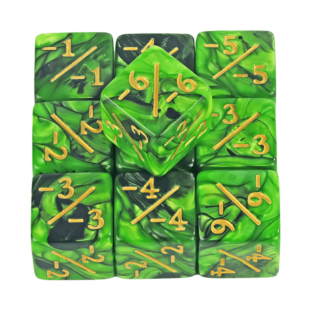 10Pcs Dice Counters Token Dice, D6 Dice Compatible with Card Board Game for Match Mathematics Teaching Tools Accessories