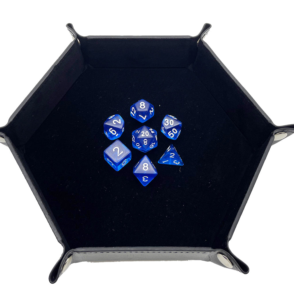 Clear Blue Dice RPG Jogo de RPG Conjunto de dados poliédricos