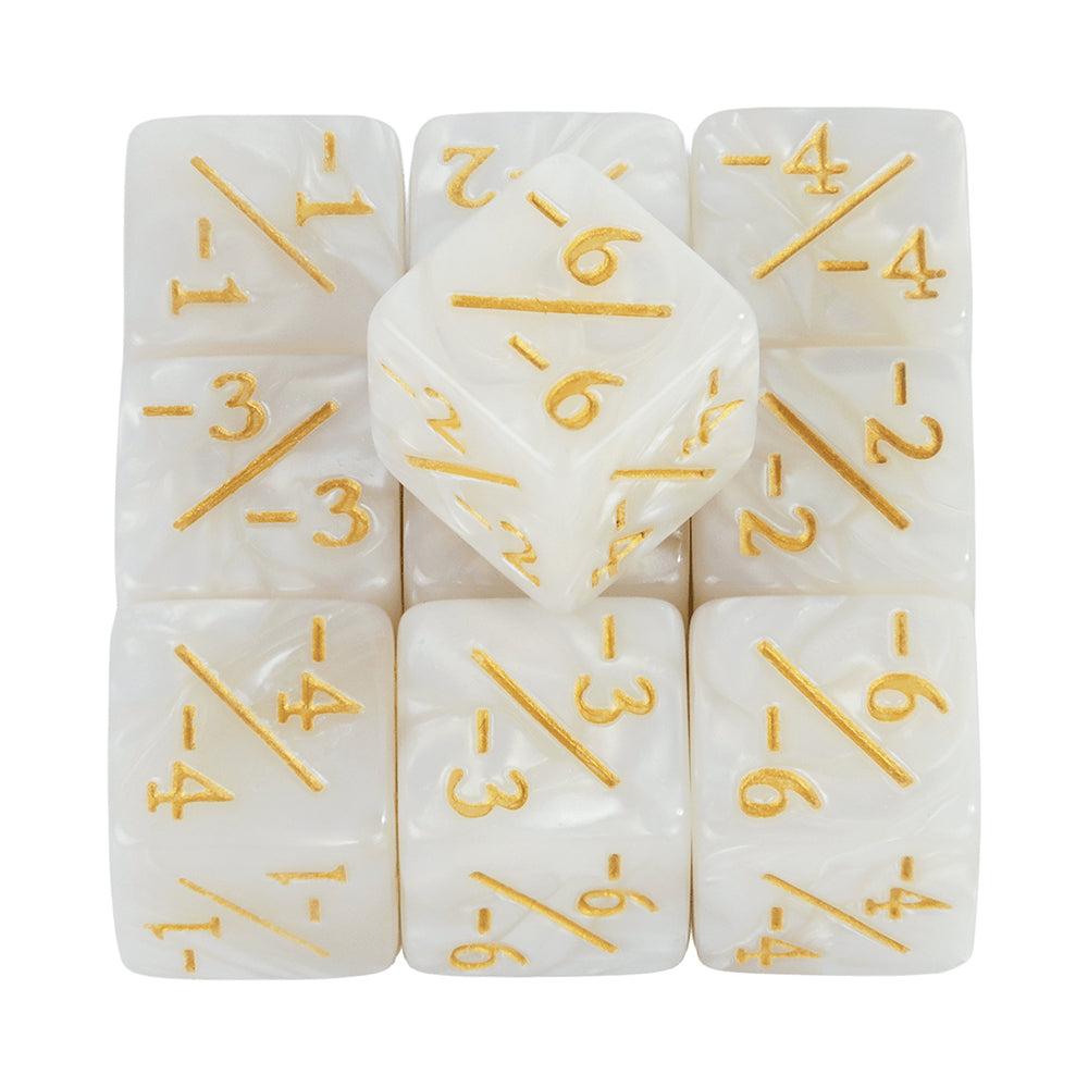 10Pcs Dice Counters Token Dice, D6 Dice Compatible with Card Board Game for Match Mathematics Teaching Tools Accessories