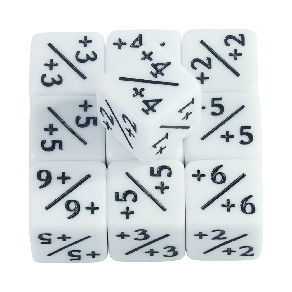 10Pcs Dice Counters Token Dice, D6 Dice Compatible with Card Board Game for Match Mathematics Teaching Tools Accessories