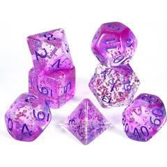 Purple Crystal Style DND Dice RPG Role Playing Game Polyhedral Dice Set